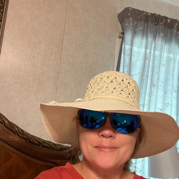 COPY - WOMAN’S white straw Hat - Picture 3 of 14